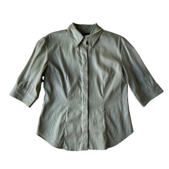 Express Tops - Vtg Express Iridescent Button Up Shirt 90s